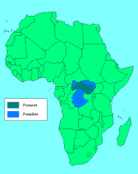 Distribuzione dell'okapi
