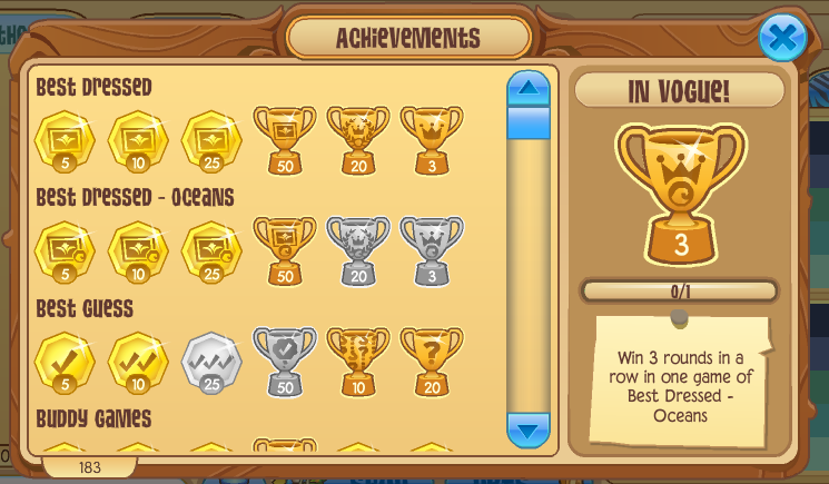 animal jam achievements