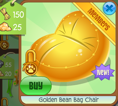 Golden Bean Bag Chair Golden Bean Bag Chair