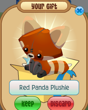 animal jam red panda plushie