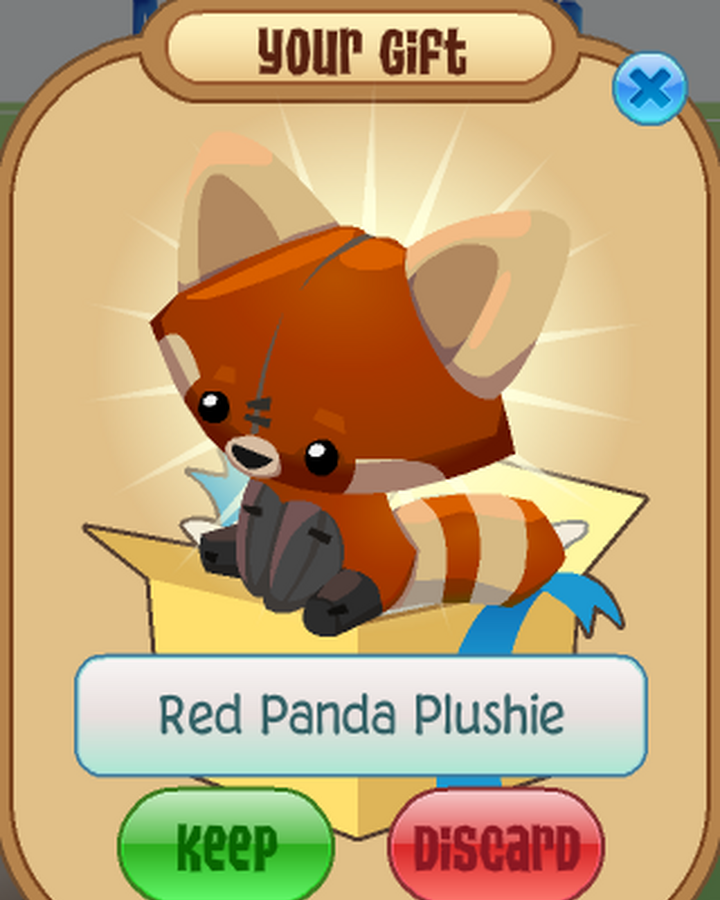 red panda plushie animal jam