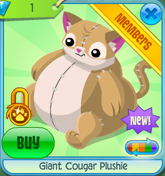 cougar plushie aj