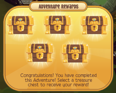 animal jam adventure rewards