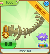 Animal Jam Bone Tail