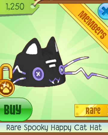 Rare Spooky Happy Cat Hat Animal Jam Wiki Fandom