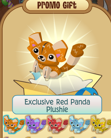 red panda plushie animal jam