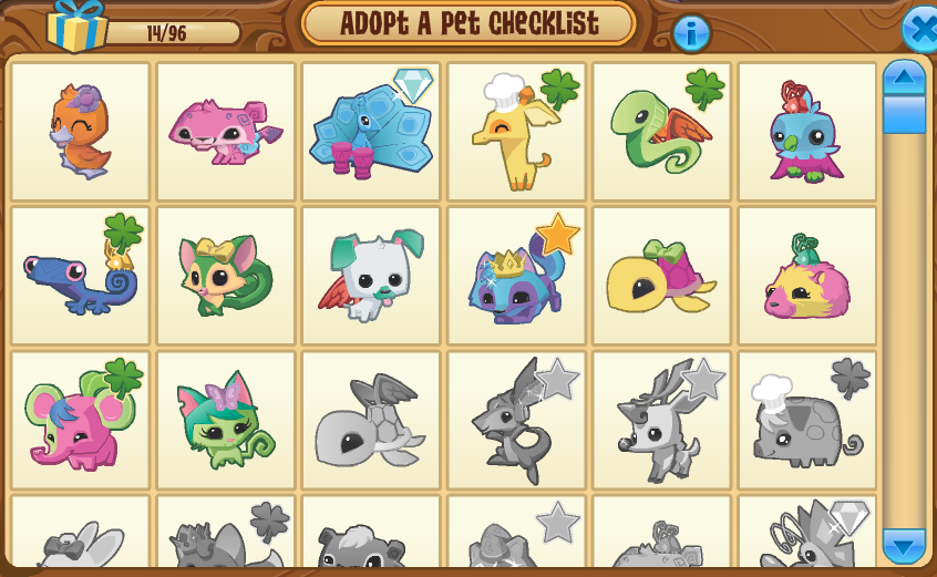 Image - Adopt-A-Pet-Checklist Example.png | Animal Jam Wiki | FANDOM