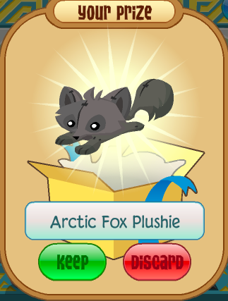 arctic fox plushie aj