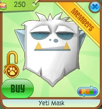 Animal Jam Yeti Mask - villetree