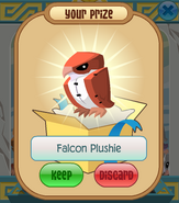 The-Claw Falcon-Plushie Red