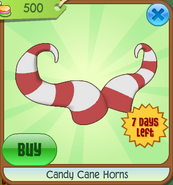 Animal Jam Candy Cane Horns