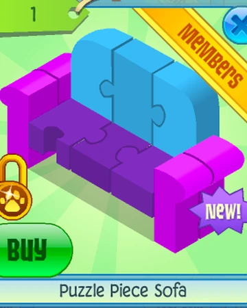 Puzzle Piece Sofa Animal Jam Wiki Fandom