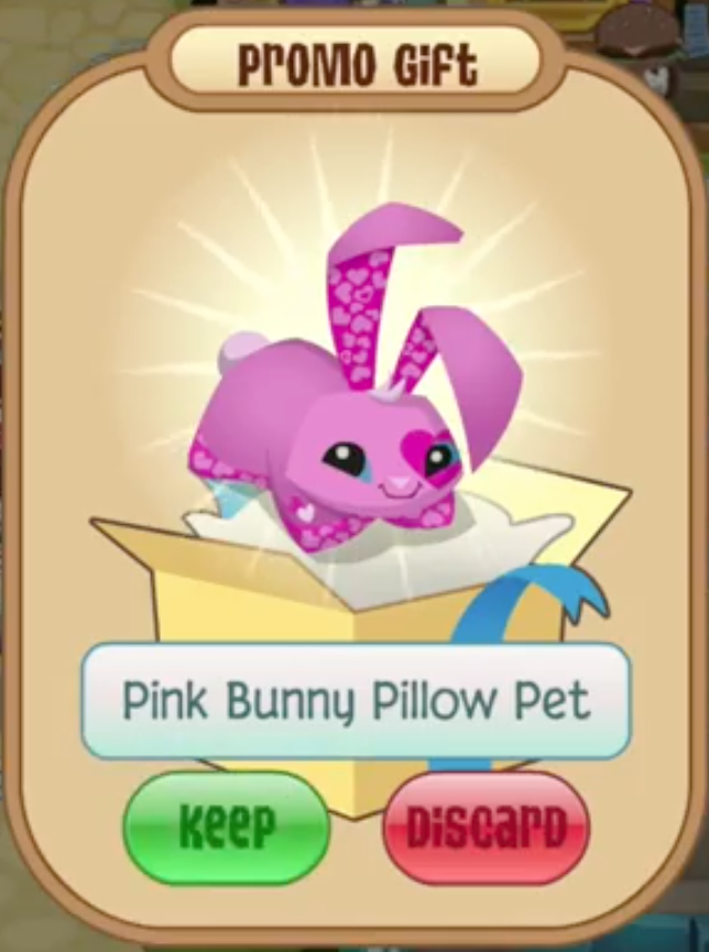 pink bunny pillow pet