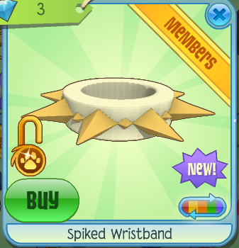 animal jam spike wristband