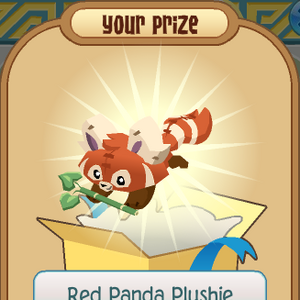red panda plushie