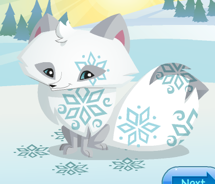 Animal jam arctic fox gift card