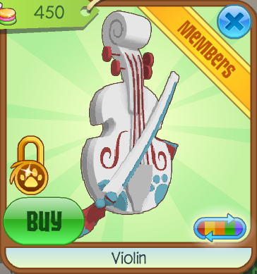 Animal jam violin worth