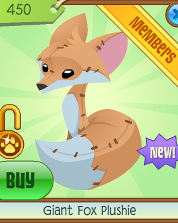 animal jam fox plush