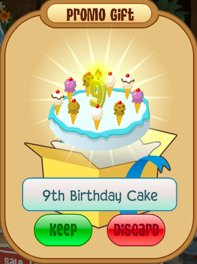 Animal jam 9th birthday cake where to click video