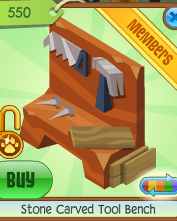 Stone Carved Tool Bench Animal Jam Wiki Fandom