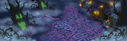 Haunted forest party small panorama