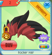 Animal Jam Rocker Hair