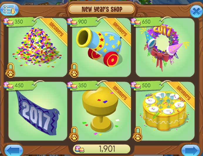 Image New year's party 2017 den items 1.png Animal Jam Wiki