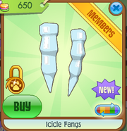 Icicle Fangs (light blue)