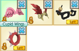 Animal Jam Pink Glossy Cupid Wings