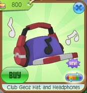 Animal Jam Club Geoz Hat