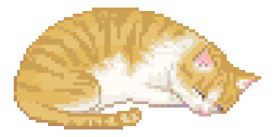 Sleeping cat Pixel