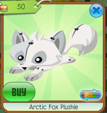 Arctic Fox Plushie | Animal Jam Wiki | FANDOM powered by Wikia