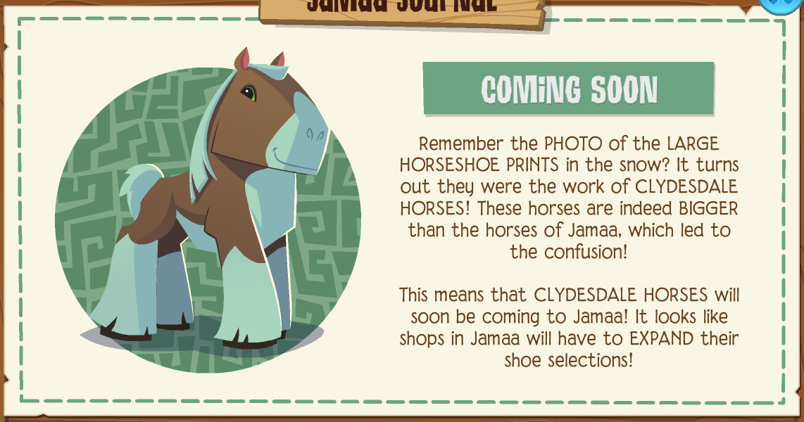 Image Clydesdalehorsereveal.png Animal Jam Wiki FANDOM powered