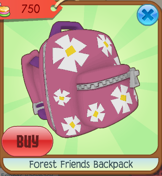Forest Friends Backpack Animal Jam Wiki Fandom
