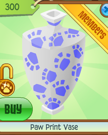 Paw Print Vase Animal Jam Wiki Fandom