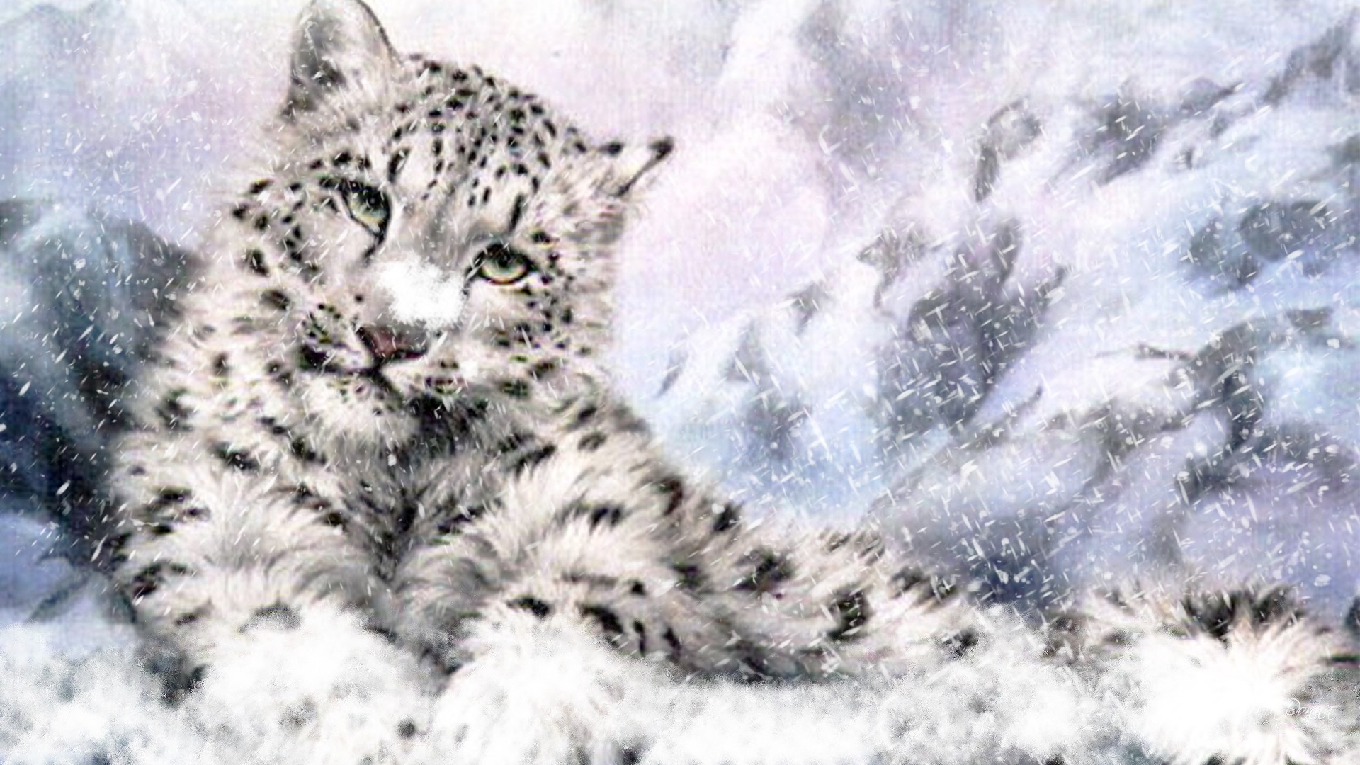 Snow leopard light