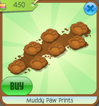 muddy paw prints