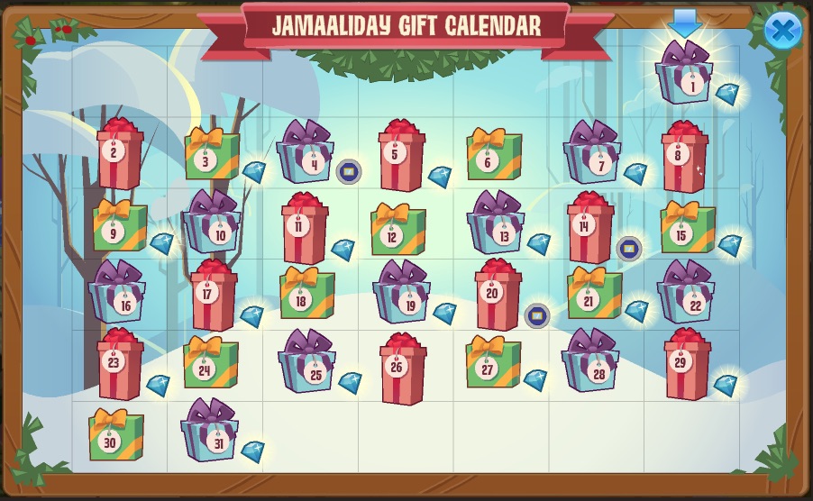 Jamaaliday Gift Calendar Animal Jam Wiki FANDOM powered by Wikia