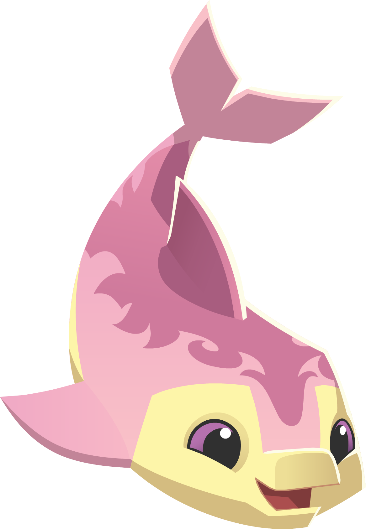 Download Image - Pink and yellow dolphin graphic.png | Animal Jam ...