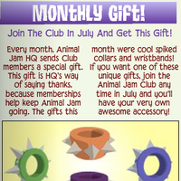 Monthly Member Gifts Animal Jam Wiki Fandom