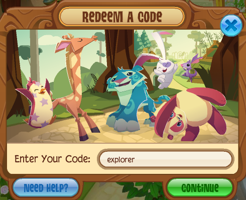 codes for animal jam