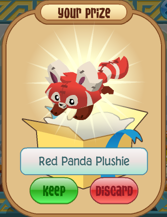 animal jam red panda plushie