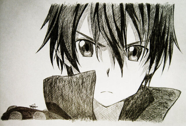 Image - Kirito drawing.jpg | Anime Arts Wiki | FANDOM powered by Wikia