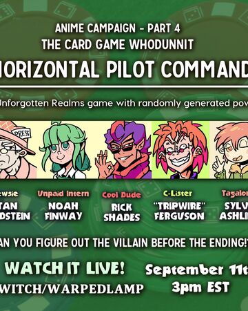 Episode 4 - Horizontal Pilot Command | Anime Campaign Wikia | Fandom