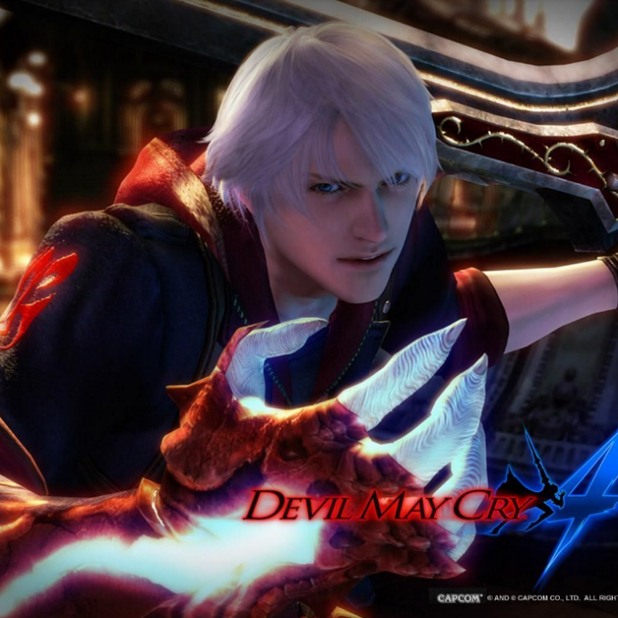 Dante, games, white hair, video games, capcom, devil may cry, guns, thorns,  anime, HD wallpaper