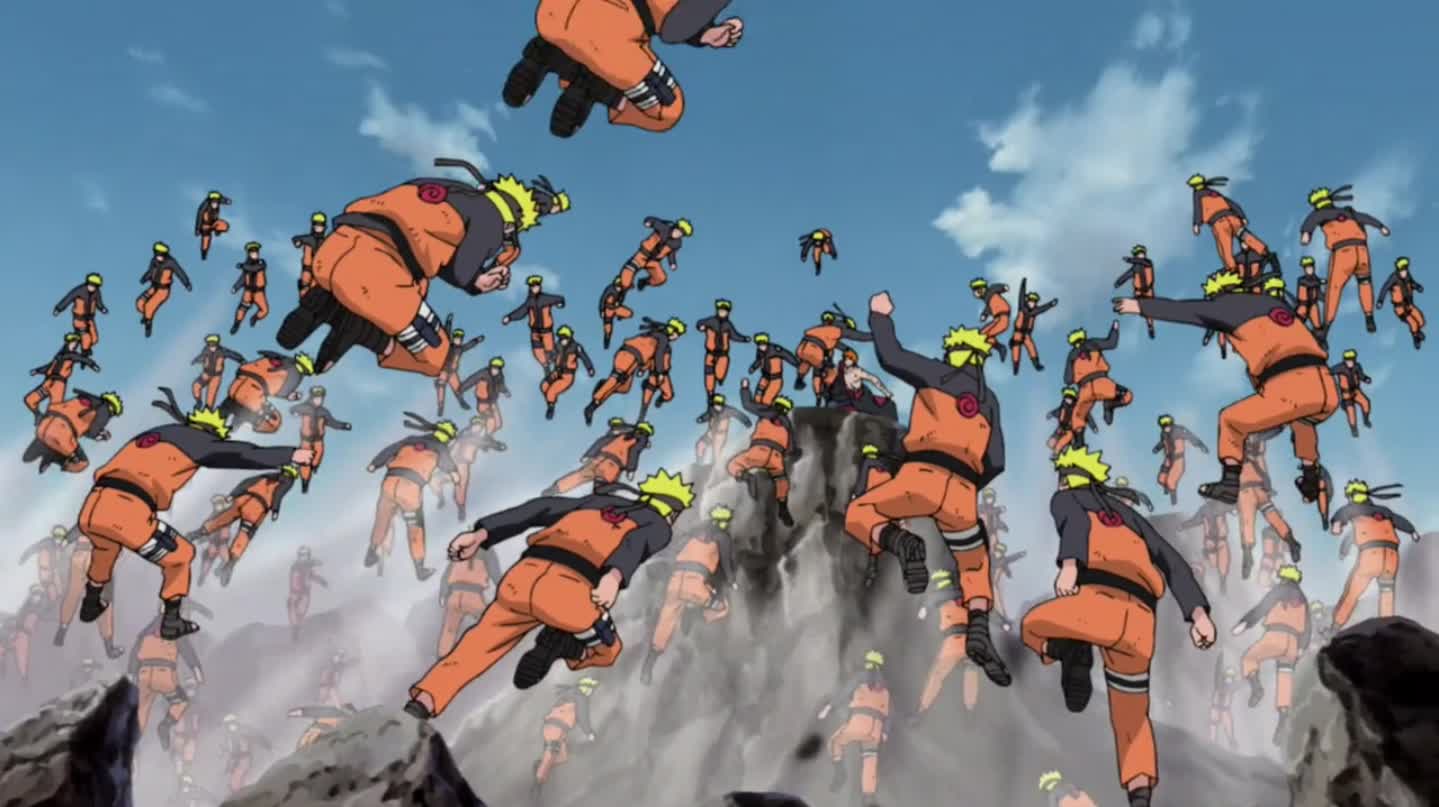 Image result for naruto shadow clone meme