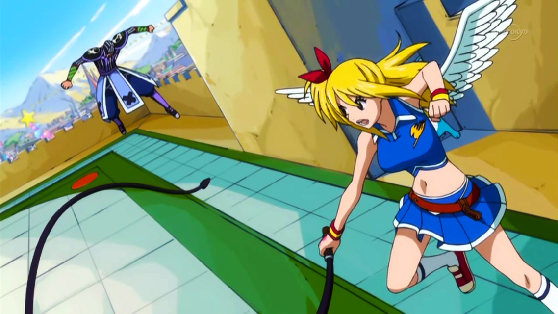 Image Episode 45 Bickslow dodges Lucy's whip.jpg Anime And Manga