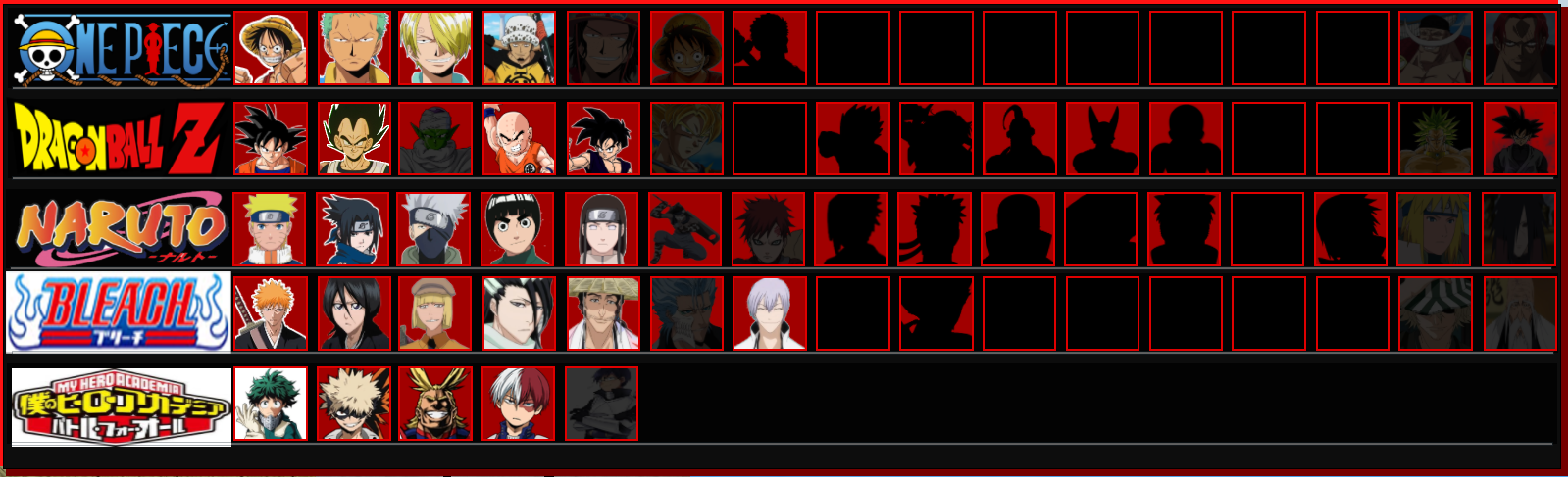 Character Rosters Anime Battle Arenaaba Wiki Fandom - anime battle arena roblox jojo