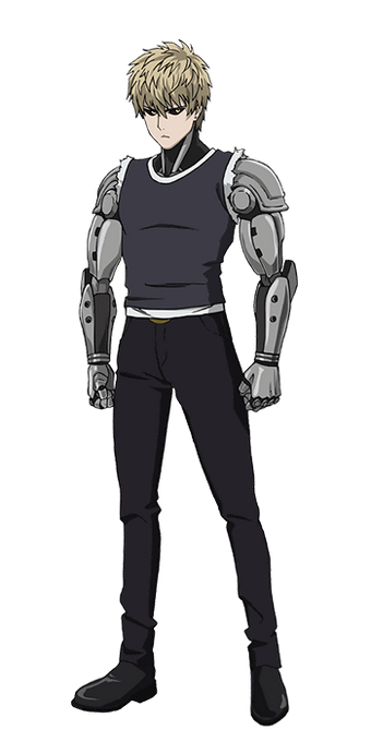 Genos Roblox Anime Cross 2 Wiki Fandom - roblox one punch man shirt