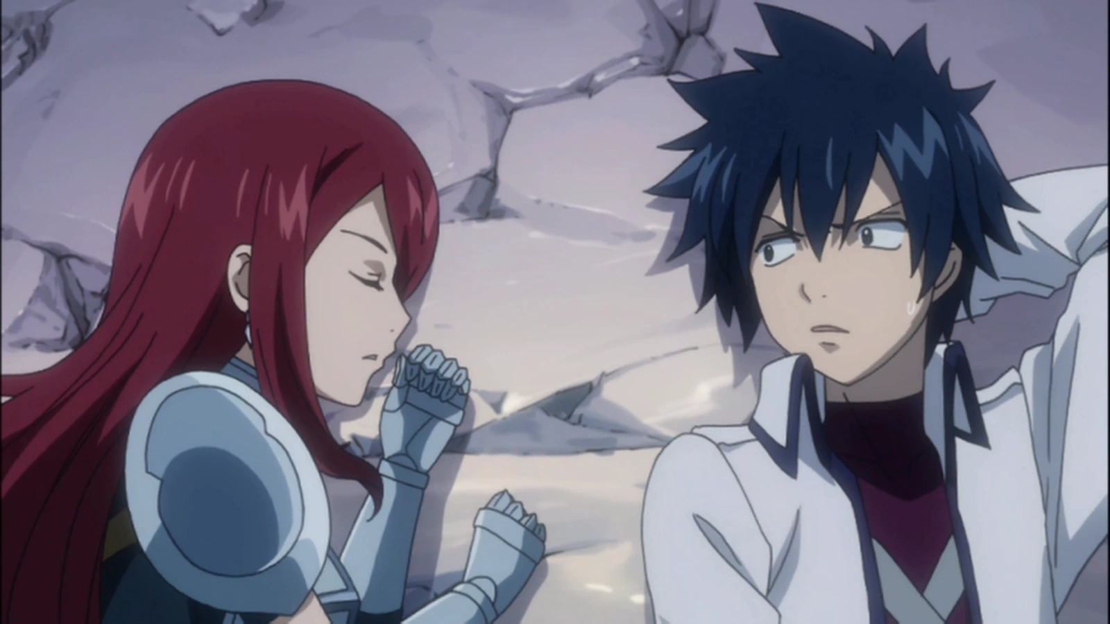 Image Gray and Erza sleeping (Ep 129).png AnimeVice Wiki FANDOM